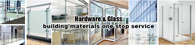 ประตูเหล็กหน้ากระจกกระจกใสทางการค้า 0