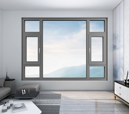 โลหะสวิงออกหน้าต่าง ทําความสะอาดง่ายและทนความร้อน