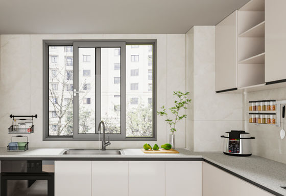 SZG อลูมิเนียมผลิตหน้าต่างเลื่อนสําหรับอากาศสูงสุดและสภาพแวดล้อมสด