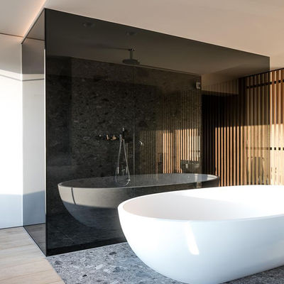 กระจกสีสี ภายใน กระจกส่วนแบ่ง ใช้ในบ้านกับกรอบอลูมิเนียม