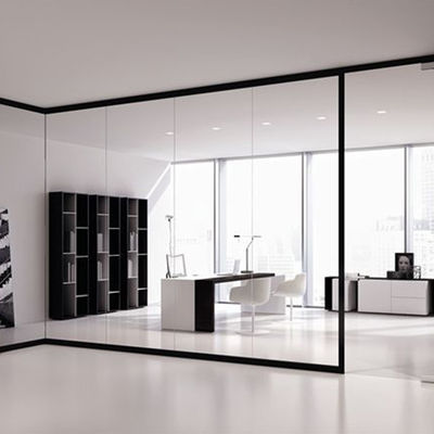 กระจกแก้วยืดหยุ่น ผนังกรอบอะลูมิเนียม หนอนเสียง