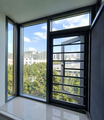 คุณภาพ  High Grade Aluminum Swing Window With Multi Point Locking And Tempered Insulated Glass โรงงาน
