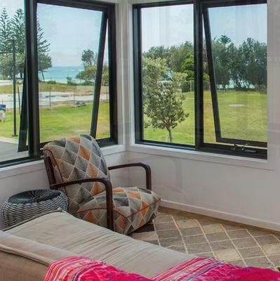 ความปลอดภัยสูงโครงกรอบอลูมิเนียม หักและหันหน้าต่างกับ Awing เดียว