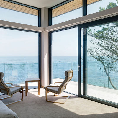 การลดความดัง ประตูเลื่อนอลูมิเนียม กระจกแยก 3 เมตร