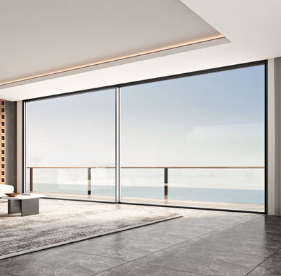 การติดตั้งง่าย ประตูสไลด์ในตัวจากอลูมิเนียม