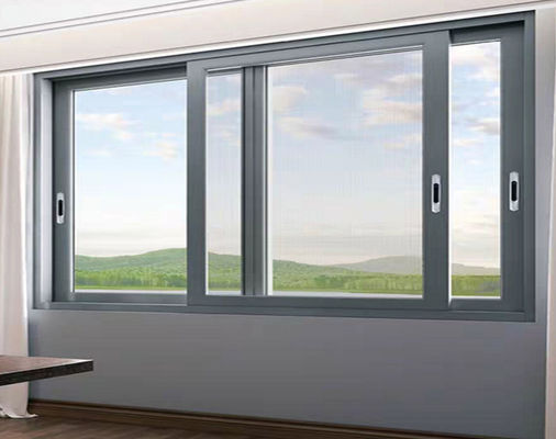 ประตูสไลด์อัลลูมิเนียมลวดลอย ป้องกันพายุกลางแจ้ง