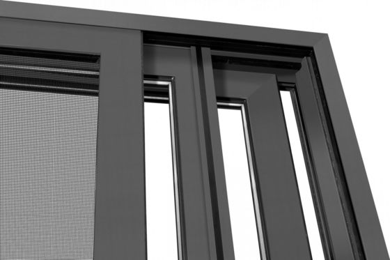 ประตูเลื่อนแบบอัลลูมิเนียมที่แข็งแรง สามารถปรับเปลี่ยนได้ด้วยกระจกที่แข็งแรง