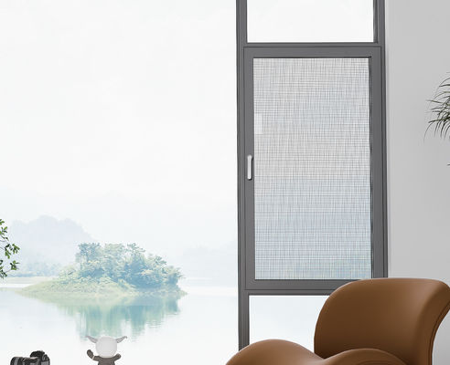 หน้าต่างแคร์เมนต์อัลลูมิเนียมทนทานที่มีกระจกกันความร้อนและกระจก laminated