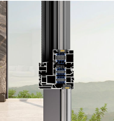 อลูมิเนียม ทนทาน เปิดหน้าต่าง Swing ด้วยกระจก laminated และกระจกประกอบความร้อน