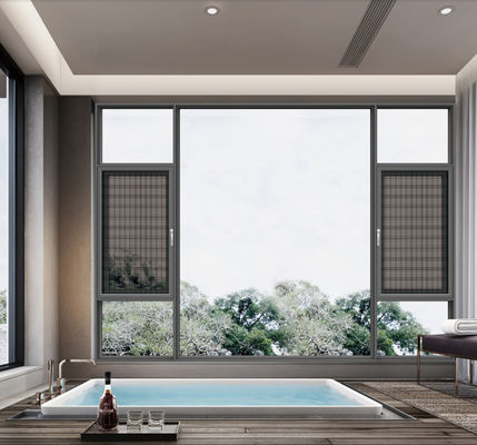 SZG ประหยัดพื้นที่ อลูมิเนียมเปิดหน้าต่างออกเพื่อให้อากาศไหลเวียนได้สูงสุด