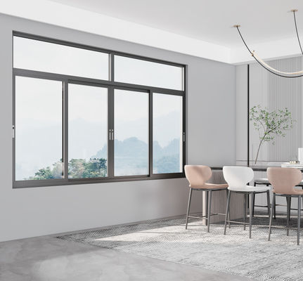 SZG ฝุ่นเคลือบกระจกสไลด์อลูมิเนียมกับระบบล็อคหลายจุดและฮาร์ดแวร์