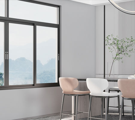 SZG ฝุ่นเคลือบกระจกสไลด์อลูมิเนียมกับระบบล็อคหลายจุดและฮาร์ดแวร์