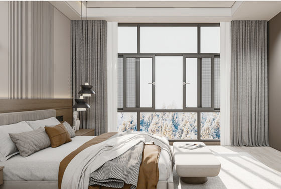 SZG อลูมิเนียมผลิตหน้าต่างเลื่อนสําหรับอากาศสูงสุดและสภาพแวดล้อมสด