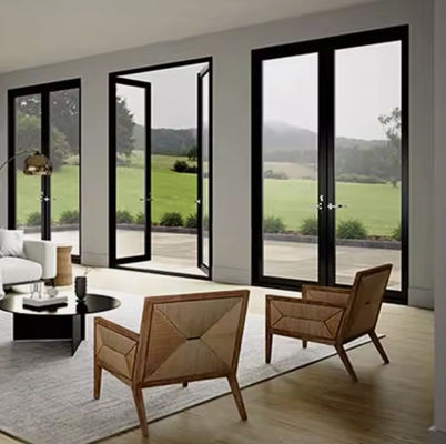 ประตูสวิงอลูมิเนียมกรอบบาง ประตูสวิงอลูมิเนียมกระจกกระชับ