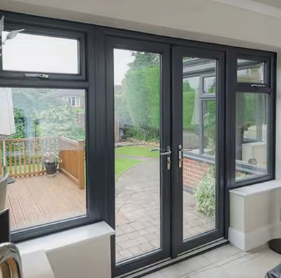 ความร้อน Break อลูมิเนียมแก้วสวิงประตูเปิด Casement ทนทานต่อการกัดกร่อน