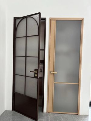ผนัง แบ่งภายใน อลูมิเนียม เปิดประตูสวิง Customized French Casement