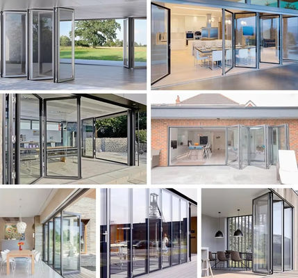 ประหยัดพลังงาน ประตูพับอลูมิเนียม ประตูพับกระจกแบบหนา