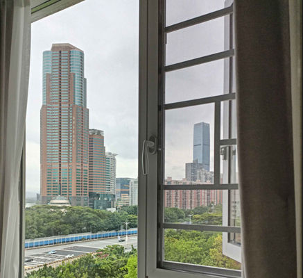 หน้าต่างสวิงอลูมิเนียมกระจกกระจกกระจกกระจกกระจก