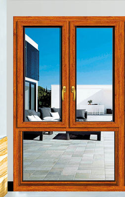 พาวเดอร์เคลือบอลูมิเนียม Tilt เปลี่ยนหน้าต่างด้วยความทนความร้อนและกันเสียง