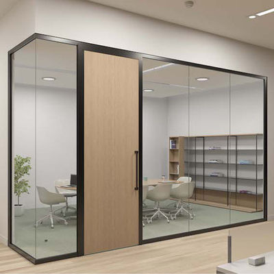 อลูมิเนียมกรอบกระจก Office Partitions Commercial ด้วยการออกแบบที่กําหนดเอง