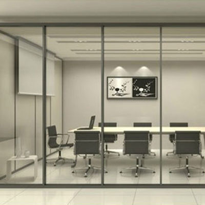 อลูมิเนียมกรอบกระจก Office Partitions Commercial ด้วยการออกแบบที่กําหนดเอง