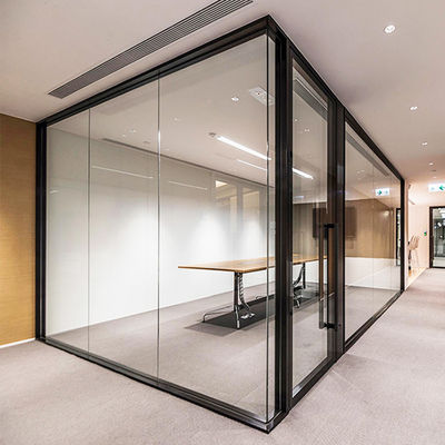 อลูมิเนียมกรอบกระจก Office Partitions Commercial ด้วยการออกแบบที่กําหนดเอง