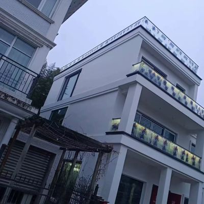 สีเทา อลูมิเนียม U Channel Glass Railing 10 มิลลิเมตรหนา