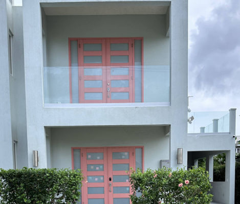 SZG U Channel Frameless 12mm Glass Balcony Railings อาคารที่อยู่อาศัย