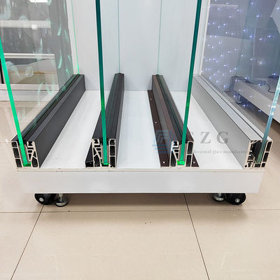 อัลลูมิเนียมดํา U Channel Glass Railing อัลลูมิเนียมมั่นคง Glass Railing
