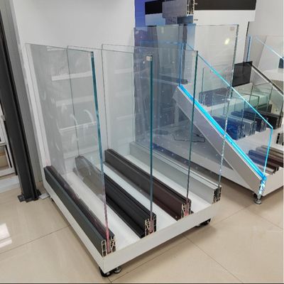 ระบบรางตัว U กระจกนิรภัย 800-1200 มม. พร้อมราวบันไดอะลูมิเนียมเพื่อความปลอดภัยและความสวยงาม