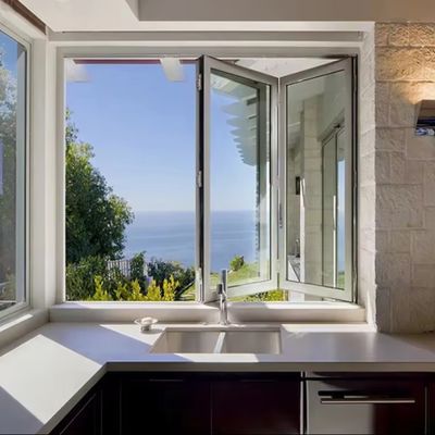 ระบบควบคุมอุณหภูมิ การกันเสียง หน้าต่างที่มีความหนาของกระจกที่สามารถปรับแต่งได้ อลูมิเนียม-สแตนเลส-กระจก