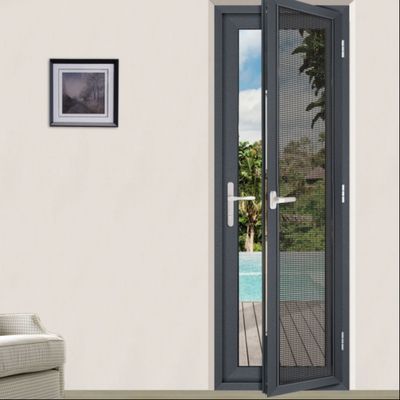 อลูมิเนียม Double Glass Swing Door ร้านค้าหน้าประตูอลูมิเนียม Double Hinged