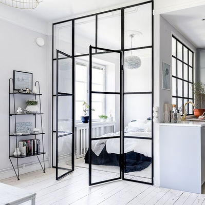 ประตูและหน้าต่างกันน้ําและกันเสียง อัลลูมิเนียมสลัด ประตูและหน้าต่างที่มีความหนาของโปรไฟล์ 1.4mm-3.0mm