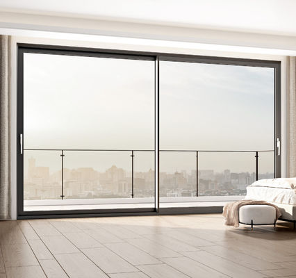 วิธีการเปิดประตูเลื่อนอัลลูมิเนียมที่สามารถปรับแต่งได้ และความหนาของกรอบ 1.2mm-2.2mm สําหรับความต้องการตามสั่ง