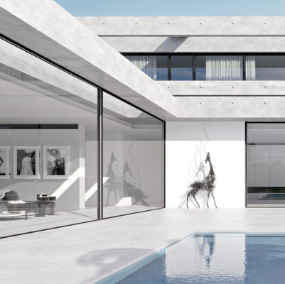 วิธีการเปิดประตูเลื่อนอัลลูมิเนียมที่สามารถปรับแต่งได้ และความหนาของกรอบ 1.2mm-2.2mm สําหรับความต้องการตามสั่ง