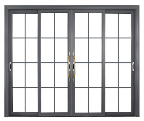 หีบเพลงภายในที่ทันสมัยขนาดใหญ่ล็อคประตูบานประตูบานเลื่อนสีดำประตูกระจกคู่ที่ปรับแต่งประตู