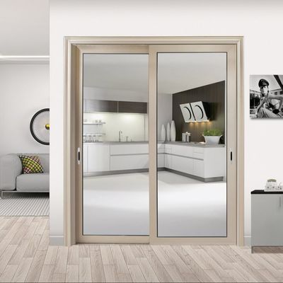 ประตูเลื่อนอัลลูมิเนียมที่ยั่งยืนสําหรับการป้องกันควันน้ํามัน 50 ปี อายุการใช้งานและประสิทธิภาพพลังงานสูง