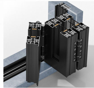 ป้องกันพายุ ด้านนอก Bi Folding Door อลูมิเนียม Patio Bifold Doors Puertas Plegables Accordion ประตูแก้วพับ