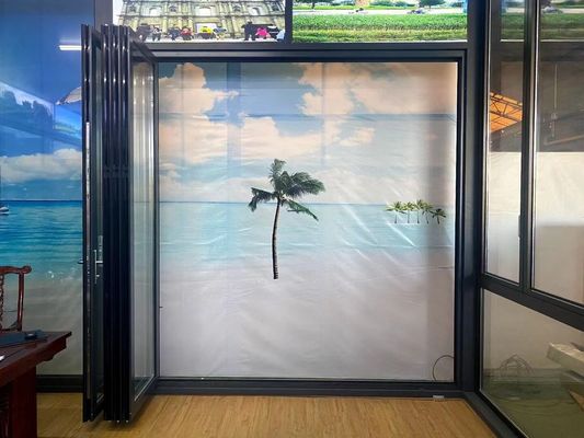 ระบบประตูสองพับแบบอัลลูมิเนียม สําหรับการใช้ในบ้าน