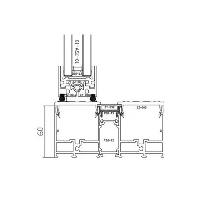 ประตูสแตนเลส อลูมิเนียมภายใน Pivot ประตูด้วยกระจกใสและความหนาของกรอบ 1.8mm