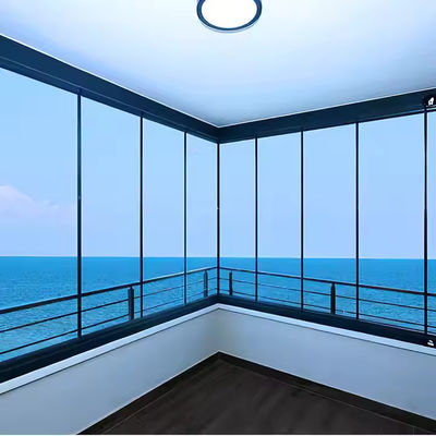 รามฟรีสไลดพับ กระจกกระจกกระชับ ผ้าม่านประตูระเบียงประตูแยก