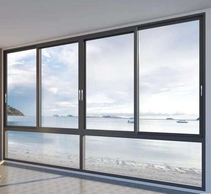 หน้าต่างสไลด์อัลลูมิเนียมแนวขวางแรงงานหนัก มีการรับประกันมากกว่า 5 ปี