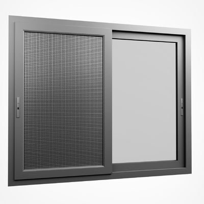 หน้าต่างบานเลื่อนกระจกสองชั้นพร้อมกรอบอลูมิเนียมอัลลอยด์และกระจกฉนวนสำหรับอายุการใช้งาน 50 ปี