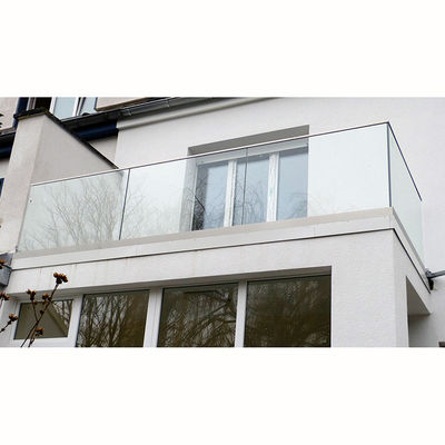 10mm 12mm 6+6mm Tempered Glass U Channel Glass Railing Frameless Glass Balustrade