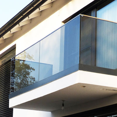 Duble Temperd Glass Railing Laminated Glass Aluminium Channels Profile Balcony Balustrade